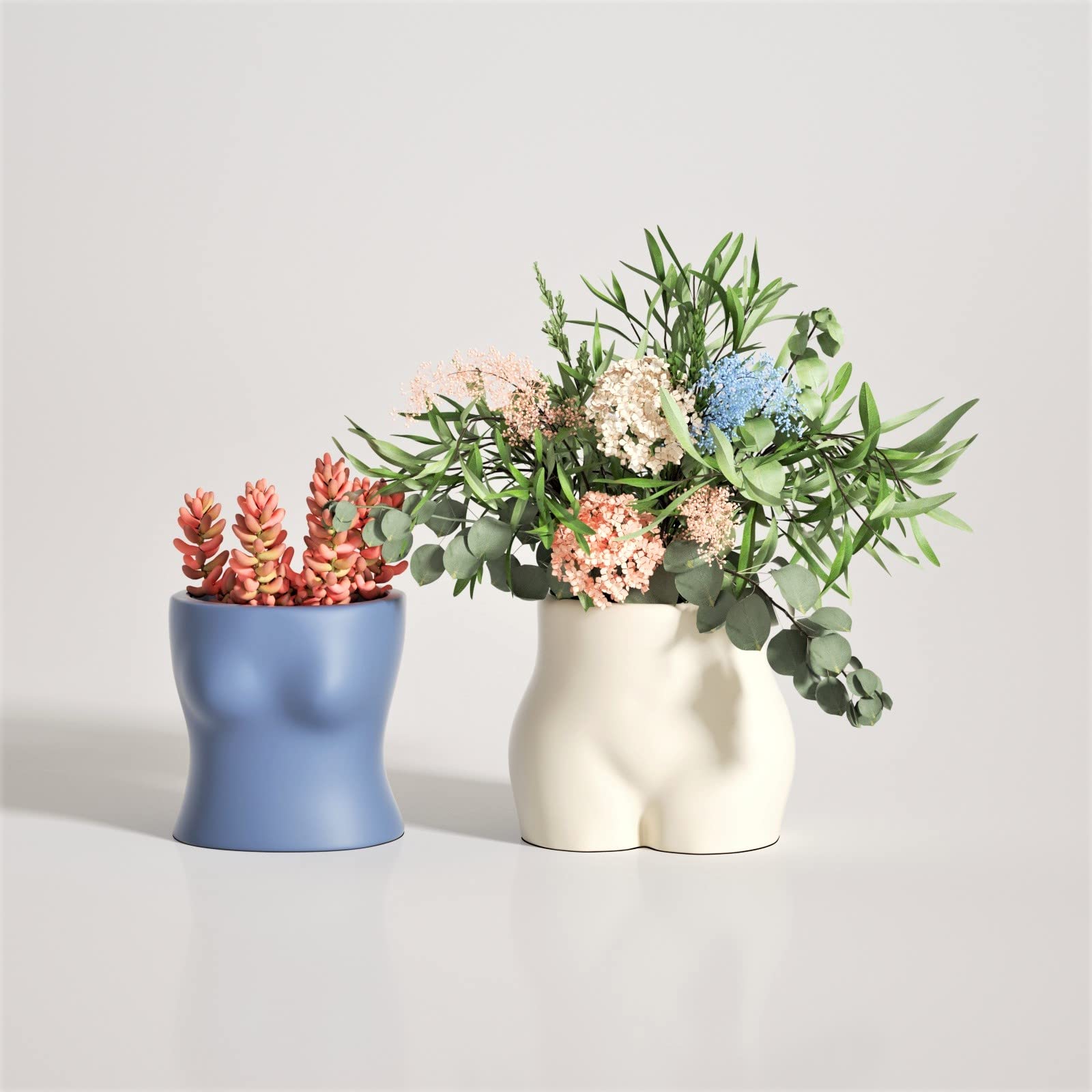 NICOLE Female Body Silicone Mold for Concrete Planters - DIY Flower Pot Casting Kit, Human Body Art Home Decor, Unique Crafts for Garden & Indoor Decor