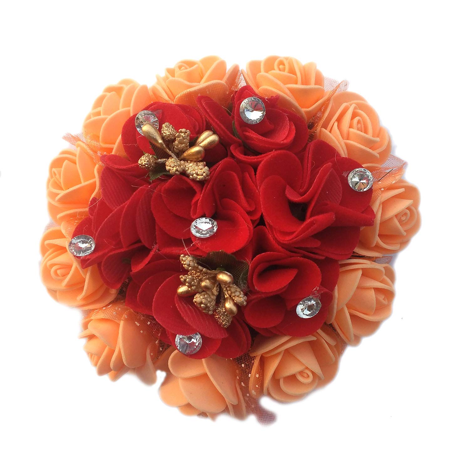 Maahal™ Bridal Bun Maker Hair Accessories - Wedding Gajra & Juda Hair Decor for Brides - Perfect for Indian Weddings, Mehendi & Sangeet Ceremonies