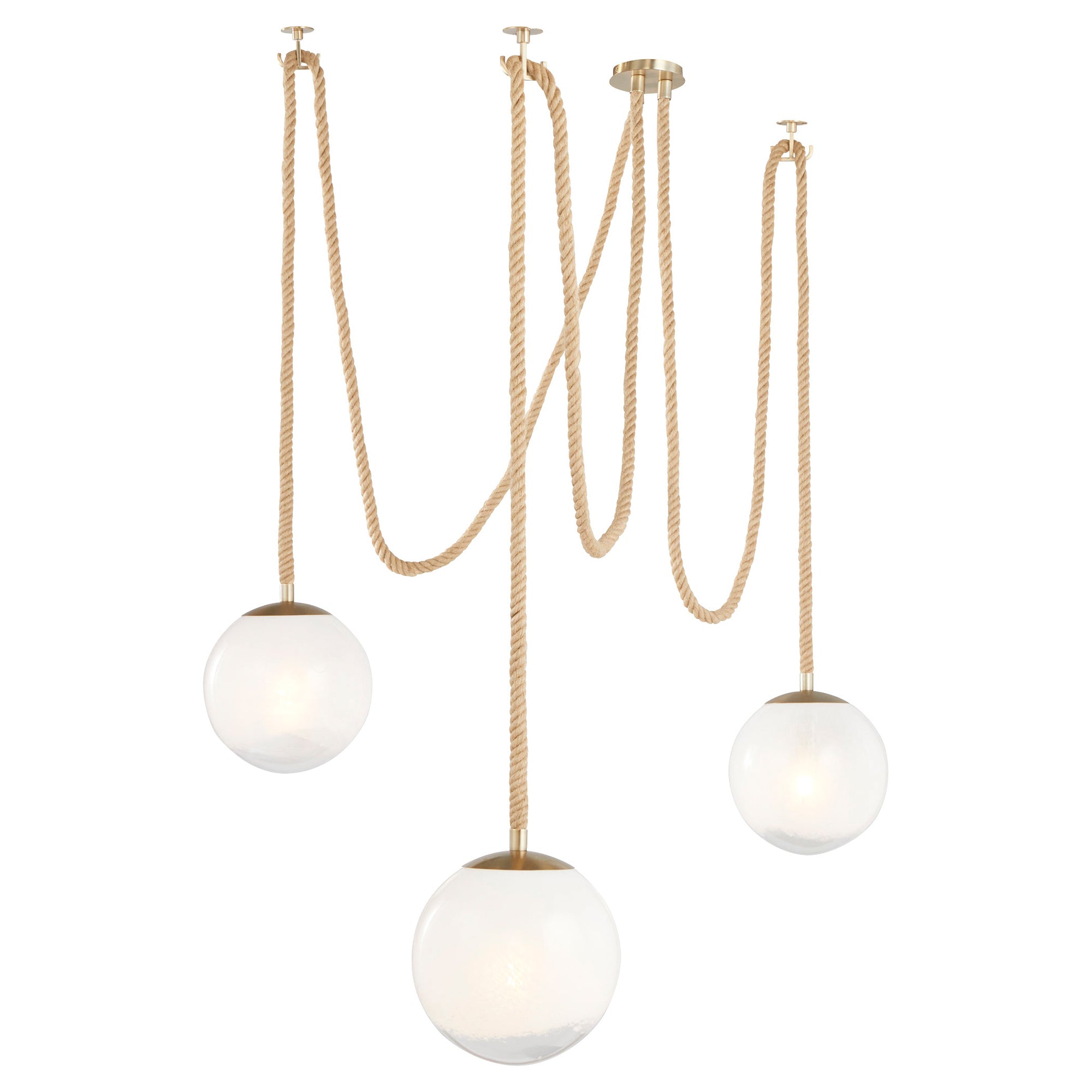 Cyan Design 11762 Rockport 3-Light Brass Pendant - Perfect for Kitchen Island, Dining Room, and Entryway Lighting