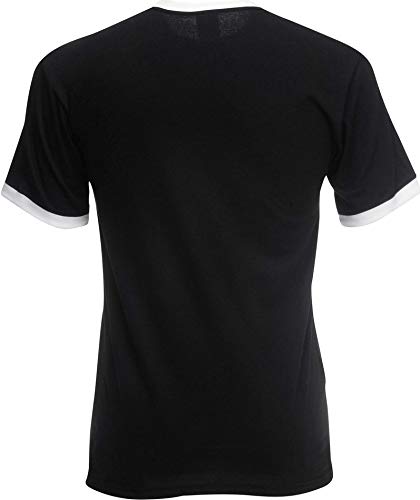 Fruit of the Loom Men's Valueweight Ringer Tee Shirt - Soft Cotton Crewneck T-Shirt for Casual Wear, Gym & Everyday Outfits | Comfortable & Durable Men's Basic Tee