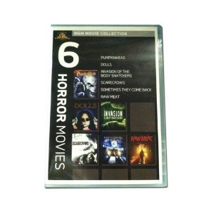 Best Horror Movie Collection - 6 Classic Films (Pumpkinhead, Dolls, Invasion of the Body Snatchers, Scarecrows, Sometimes They Come Back, Raw Meat) - Perfect for Halloween Nights & Scary Movie Marathons