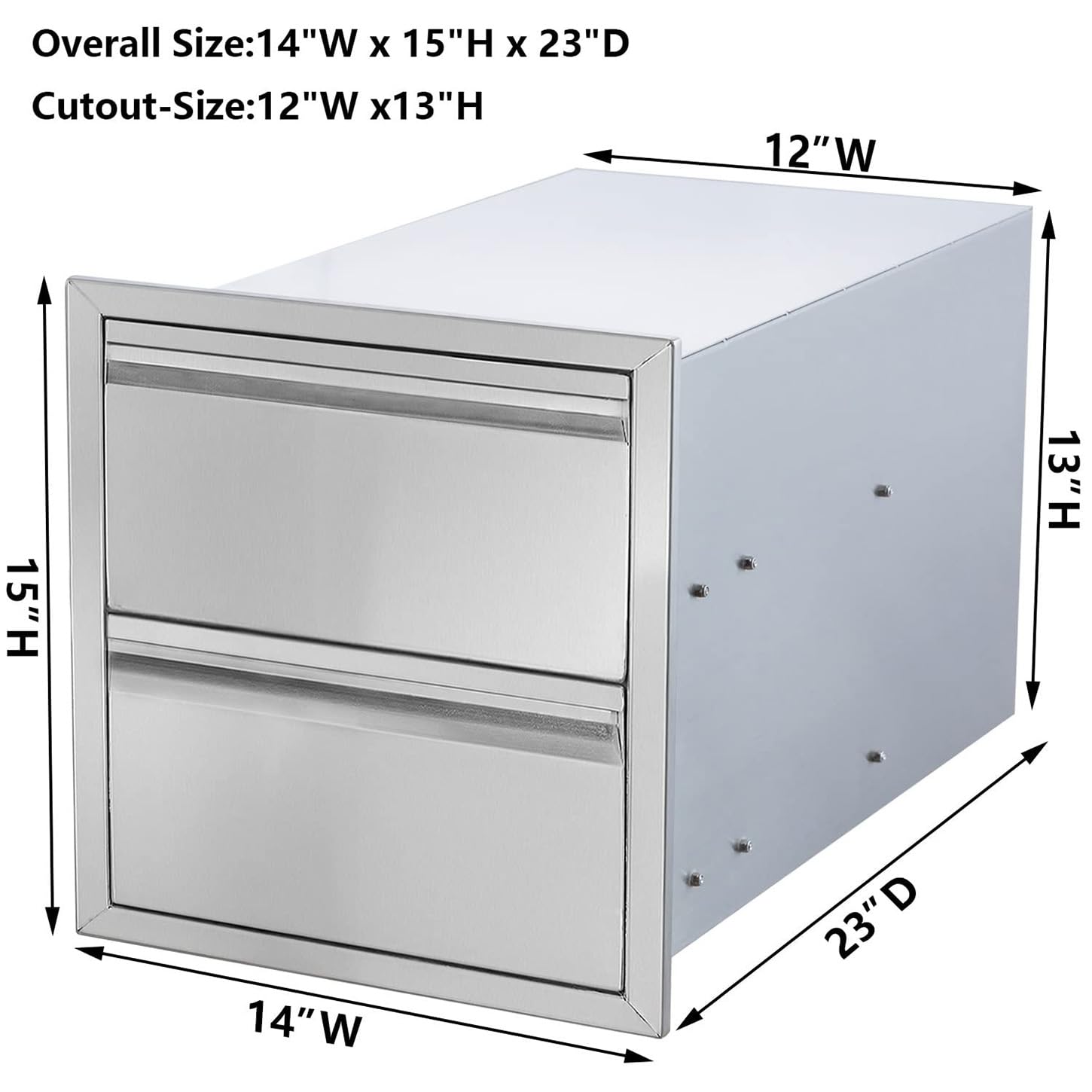 Stainless Steel Outdoor Kitchen Drawers - 14