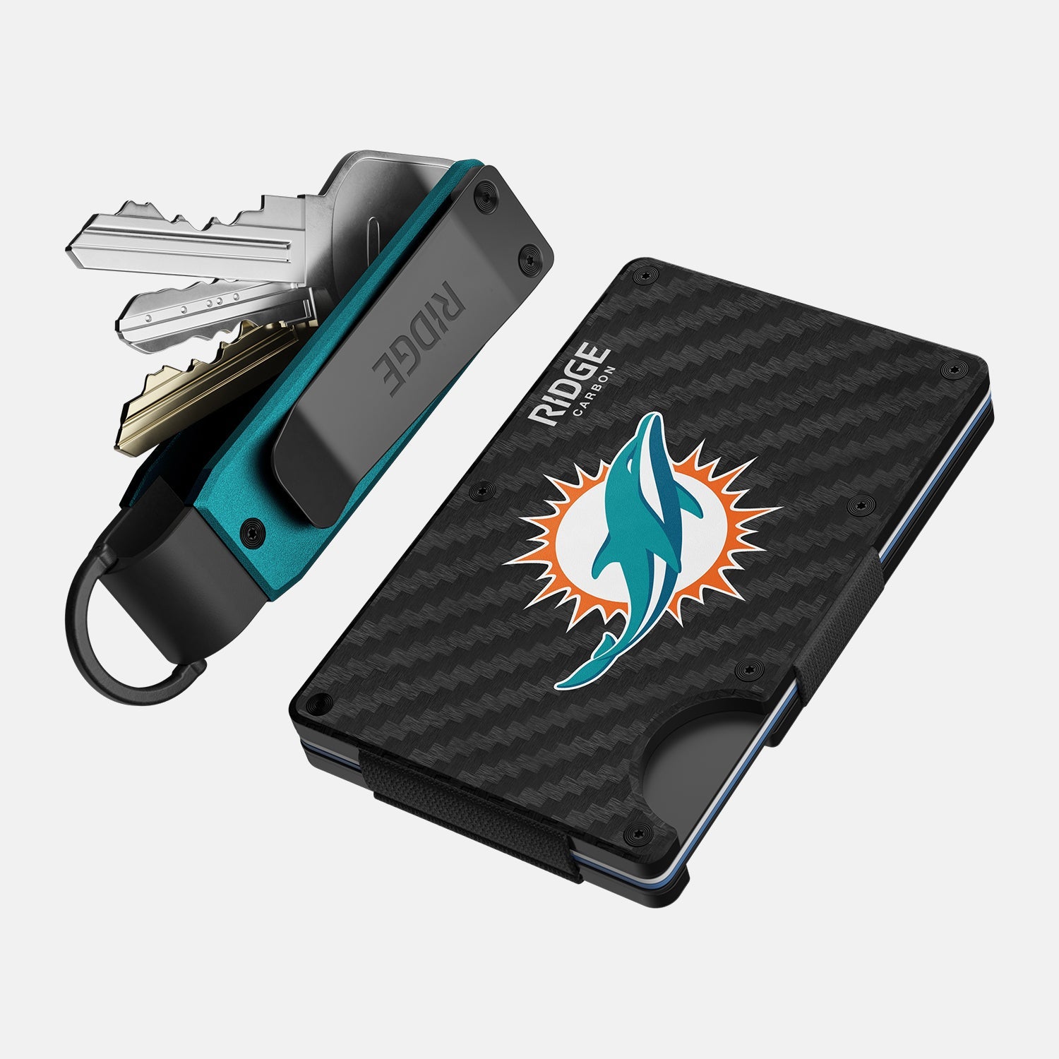 Miami Dolphins Carbon Fiber 3K Daily Driver Kit - Perfect for NFL Fans, Car Enthusiasts & Gift Giving