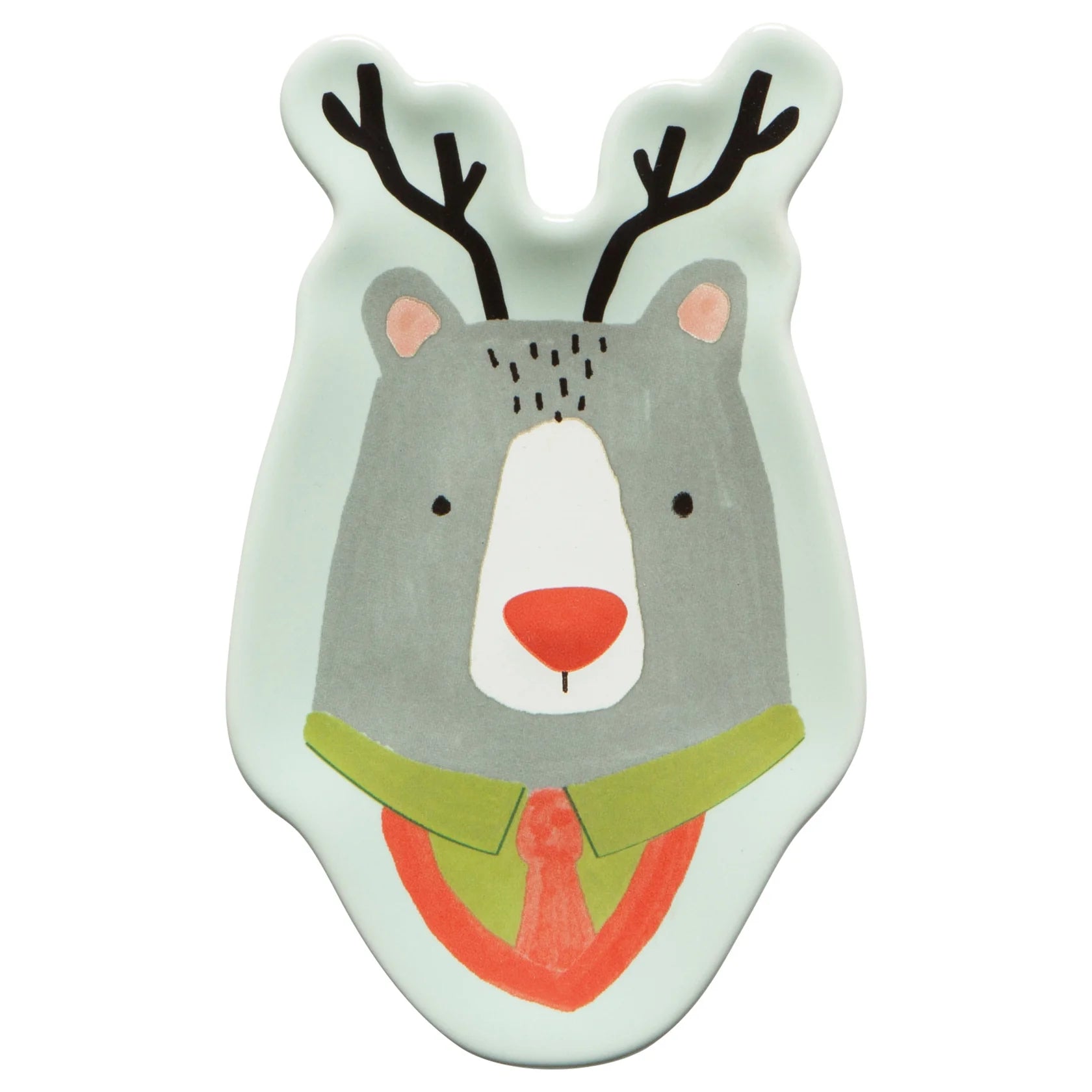 Jubilee Rudolph Imposter Shaped Dish Set of 3 - Festive Christmas Tableware for Holiday Parties & Dinner Decor