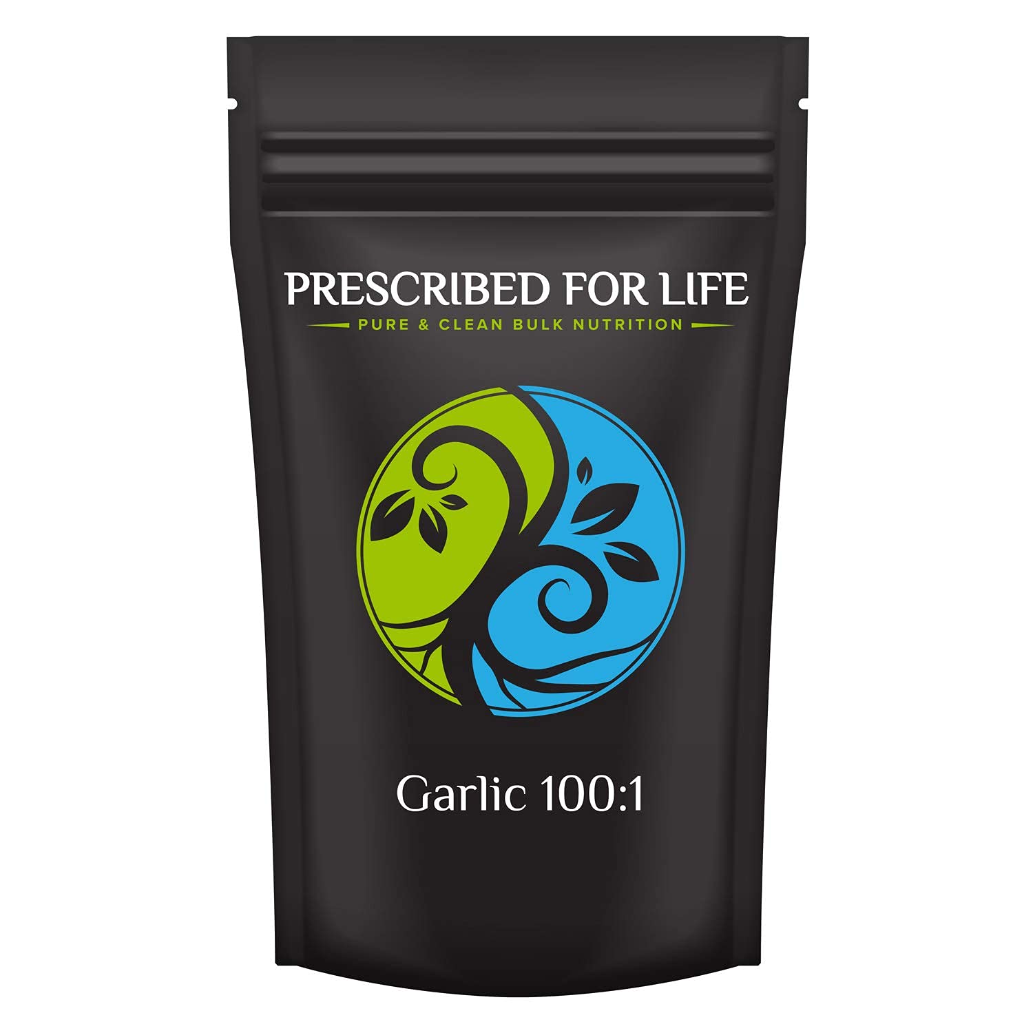 Prescribed For Life 100:1 Garlic Powder Extract | Pure Allium Sativum Supplement for Immune Support, Heart Health & Detox | Rich in Fiber | Gluten-Free, Vegan, Non-GMO (1kg) | Perfect for Cooking, Smoothies & Wellness Routines