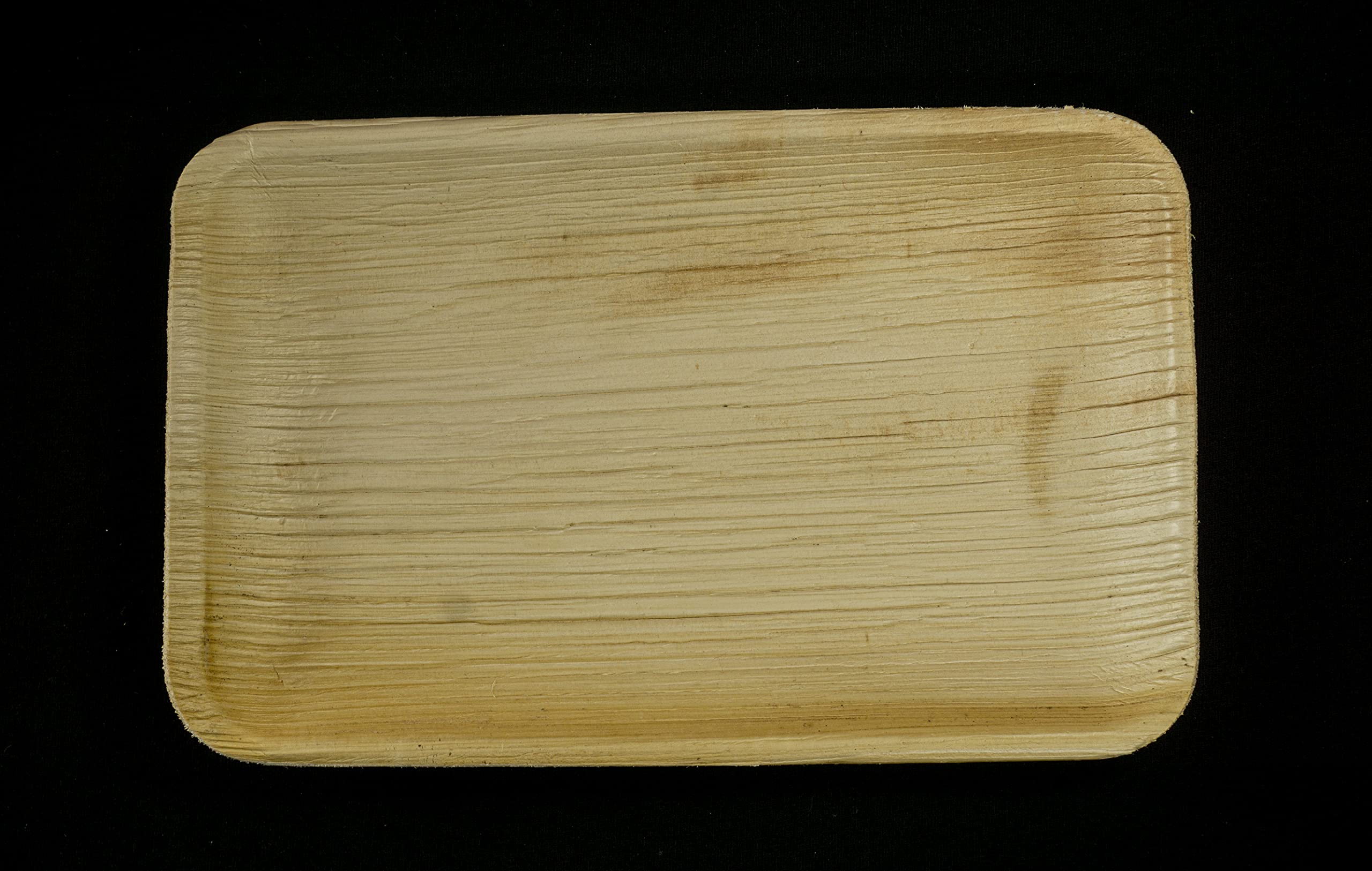 Eco-Friendly Biodegradable Areca Leaf Plates & Bowls - 25-Pack 9x6 Inch Rectangle Bamboo-Style Food Trays | Perfect for Parties, Picnics, and Sustainable Dining