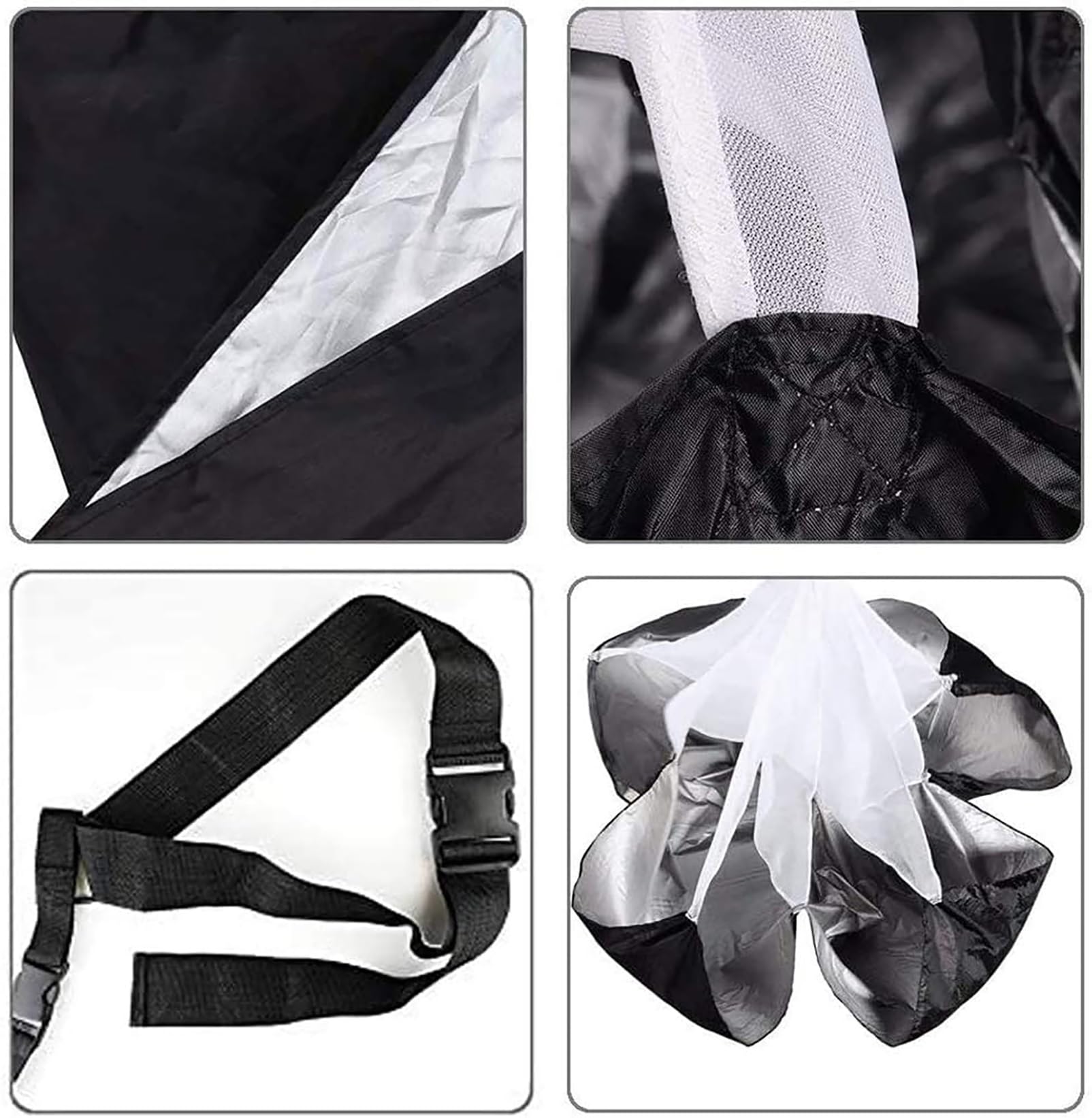 Running Speed Training Parachute - Sports Strength Resistance Parachute for Sprinting, Football, Agility Drills & Fitness Training - Gym Equipment for Athletes