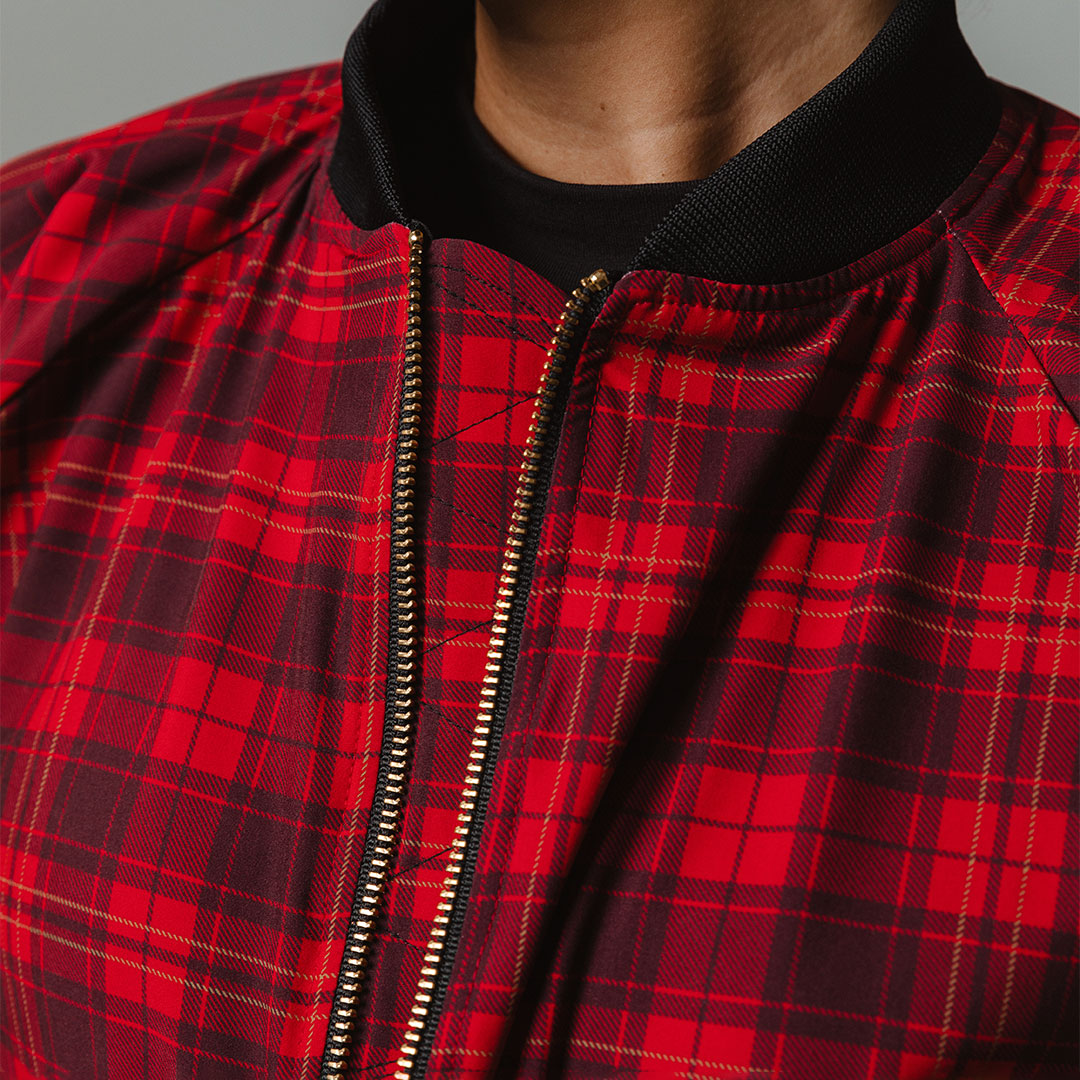 Stylish Frasier Plaid Bomber Jacket for Men - Vintage Inspired Lightweight Coat - Perfect for Casual Outings, Fall Fashion & Streetwear Looks
