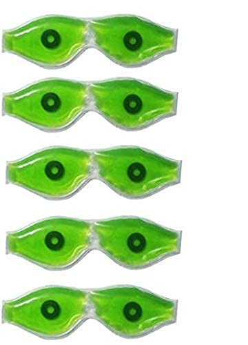 Tree Fit Aloe Vera Cooling Gel Eye Mask - 5 Pack, Ice Cooling Sleep Mask for Dark Circles & Puffy Eyes Relief, Soothing Summer Face Care - Perfect for Travel, Work, and Nighttime Skincare Routine