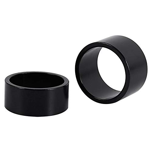 Dilwe 4Pcs Bike Stem Spacer Set - 5mm/10mm/15mm/20mm Aluminum Alloy Headset Spacers for MTB Road Bikes (4 Colors) - Perfect for Bike Maintenance, Repair and Customization