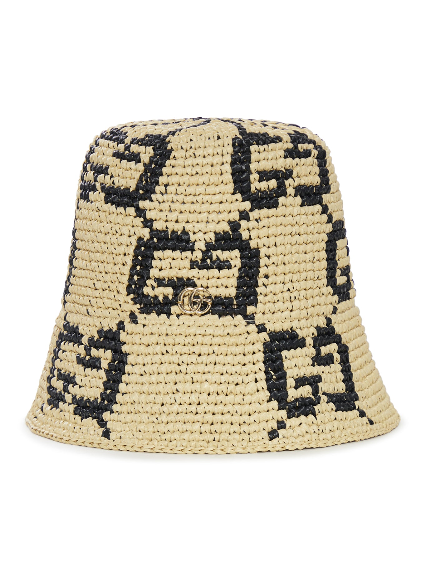 Gucci GG Bucket Hat in Nude Neutrals - Natural Black | Stylish Sun Protection for Outdoor Activities, Beach & Travel