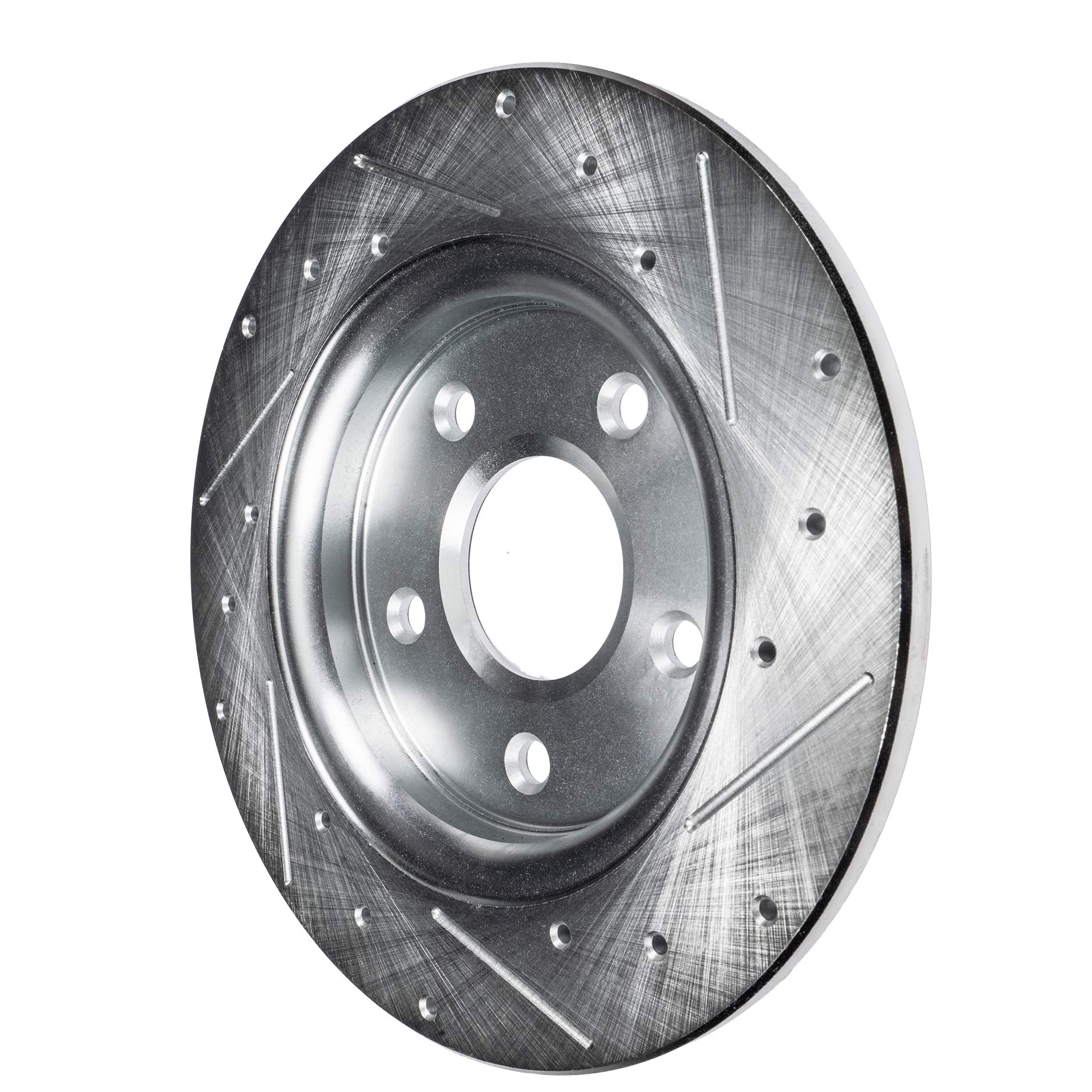 Detroit Axle Rear Brake Rotors for 2002-2004 Honda Odyssey - Drilled & Slotted Premium Replacement Brake Rotors (12.32 Inch) - Perfect for City Driving, Highway Commuting & Heavy Loads