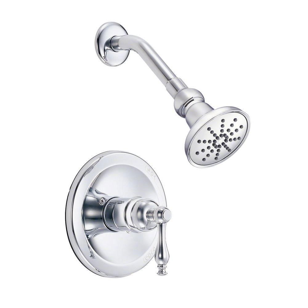 Danze Sheridan 1-Handle Pressure Balance Shower Faucet Trim Kit in Chrome - Valve Not Included (Model 634485) | Perfect for Bathroom Renovation & Modern Home Upgrades