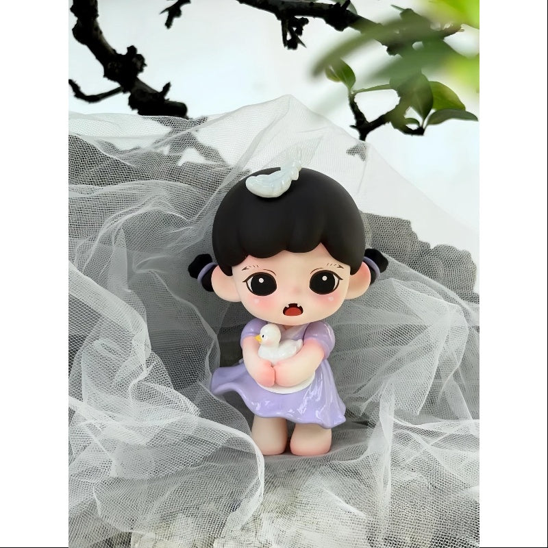 Baby Zoraa Linglongfu Series Little Goose Plush Toy - Soft & Cute Stuffed Animal for Kids, Perfect for Nursery Decor, Cuddling & Gift Giving