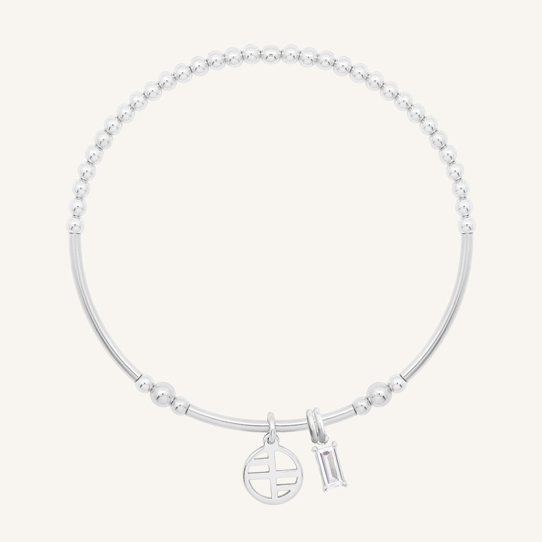 Flourish Charm Bracelet for Women - Elegant Adjustable Beaded Bracelet - Perfect for Gifts, Parties & Everyday Wear