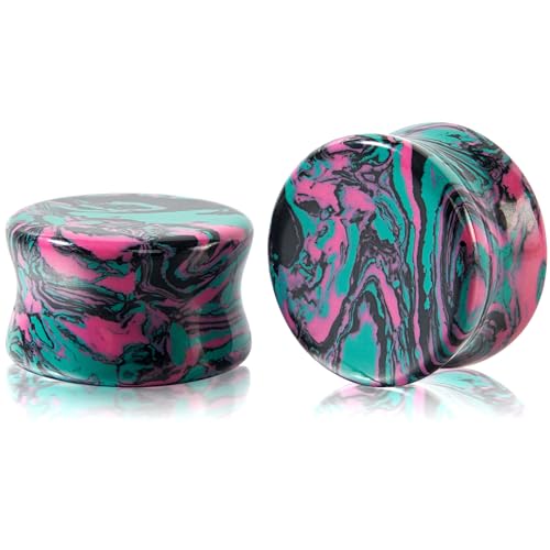 Green and pink stone