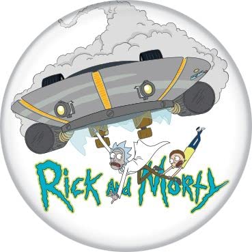 Rick and Morty 4-Piece Button Set - Officially Licensed Collectibles for Fans