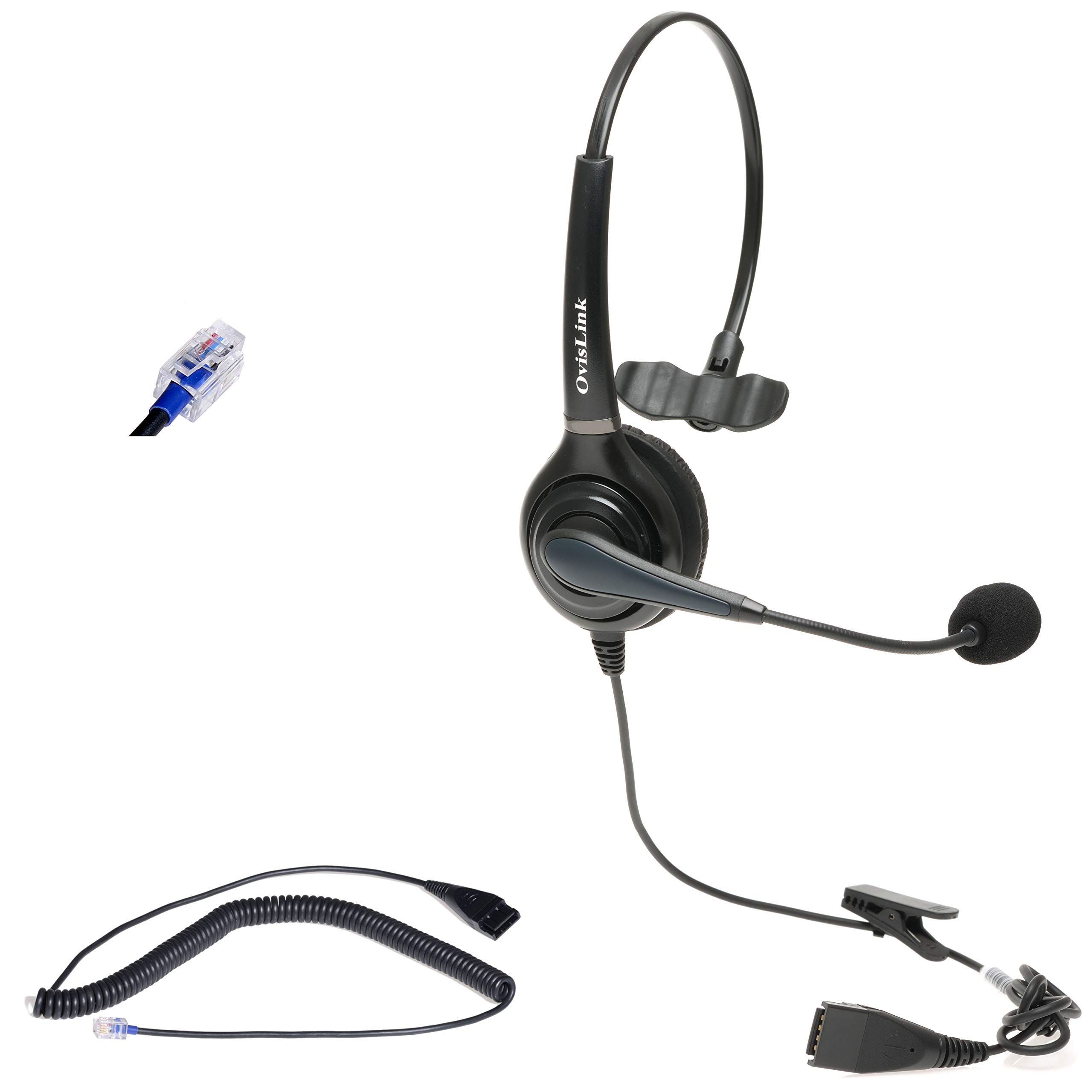 Professional AT&T Syn248 Business Phone Headset - Compatible with SB35025, SB35031, Xblue IP7g, X3030, X4040 Phones | Noise Canceling Office Headset with RJ9 Quick Disconnect Cord | Comfortable & Durable for Call Centers & Remote Work