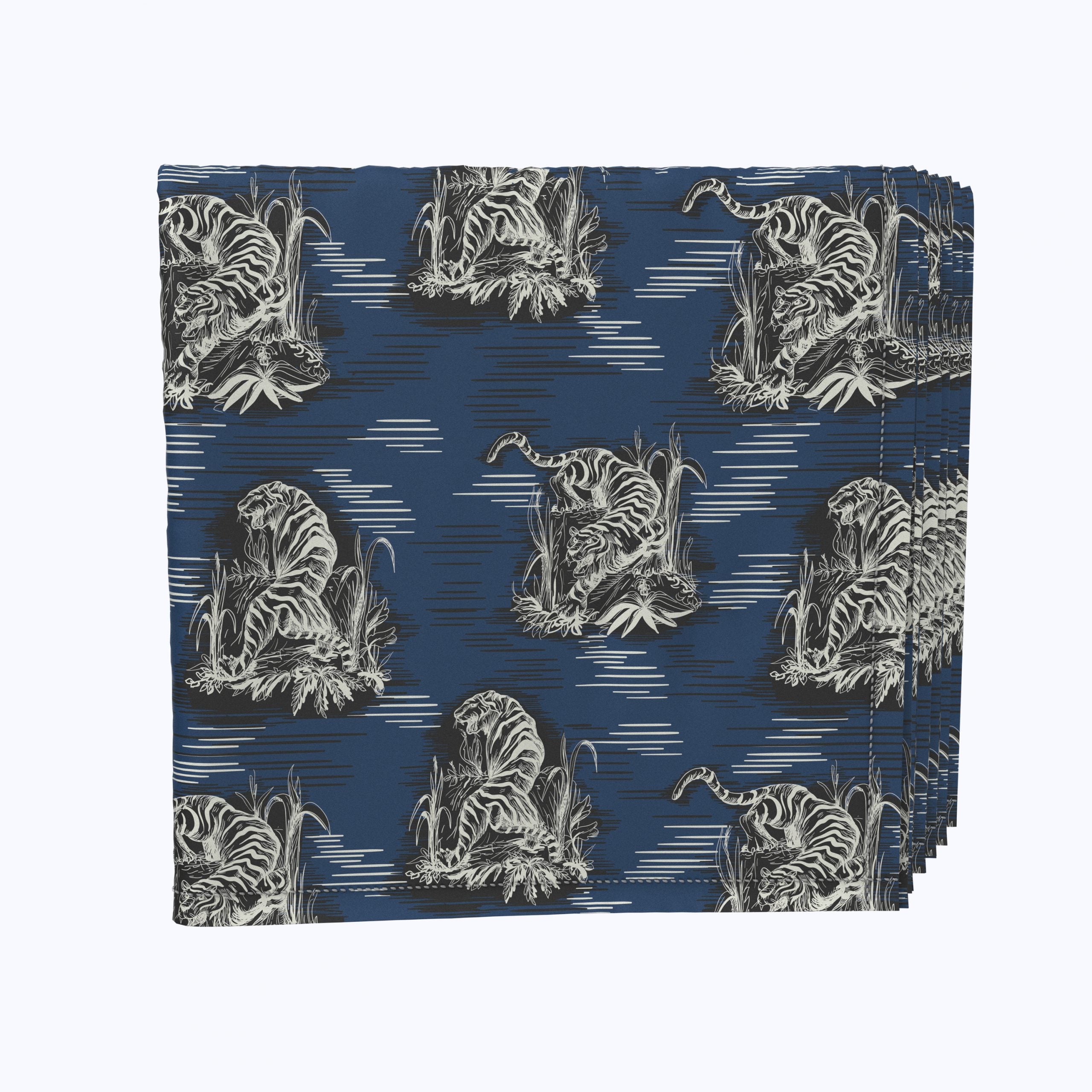 Chinoiserie Tiger Print Napkins - Elegant Asian-Inspired Paper Napkins for Dinner Parties, Weddings & Home Decor