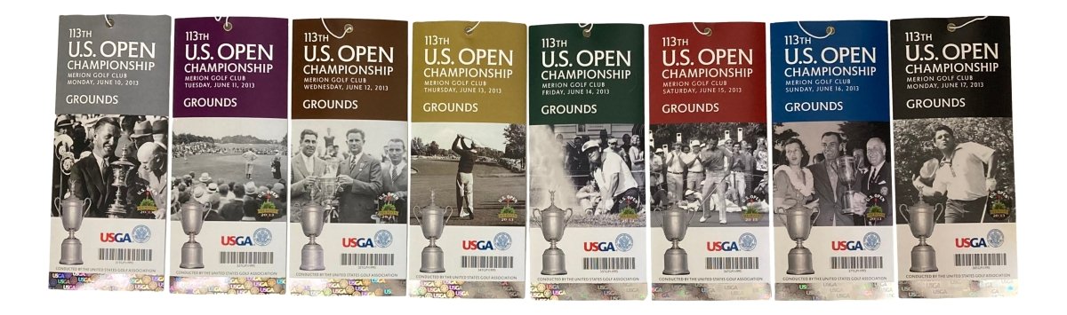 2013 PGA US Open Championship Full Week Ticket Set - Collectible Golf Memorabilia for Sports Fans & Event Enthusiasts - Perfect for Display, Gifts, and Sports Memorabilia Collections