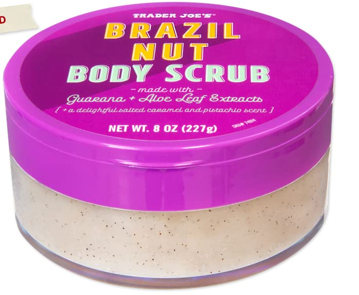 Brazil Nut Body Scrub by Trader Joe's - Exfoliating & Moisturizing for Smooth Skin - Perfect for Spa Day & Self-Care Routine
