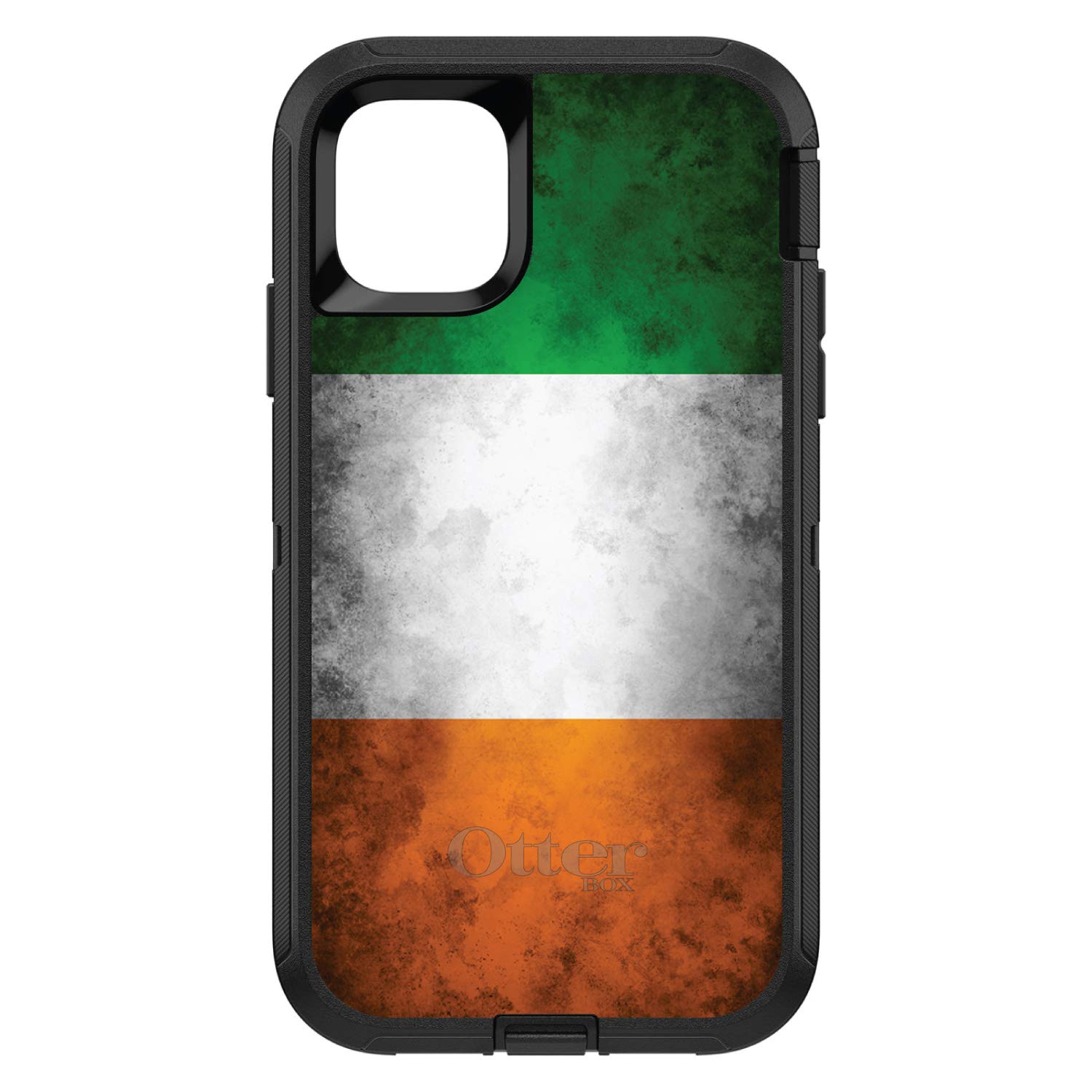 DistinctInk iPhone 12 Pro MAX Case (6.7 Inch) - Durable Protective Cover with Ireland Flag Design - Shockproof Replacement for OtterBox Defender - Perfect for Travel, Daily Use & Showing Irish Pride