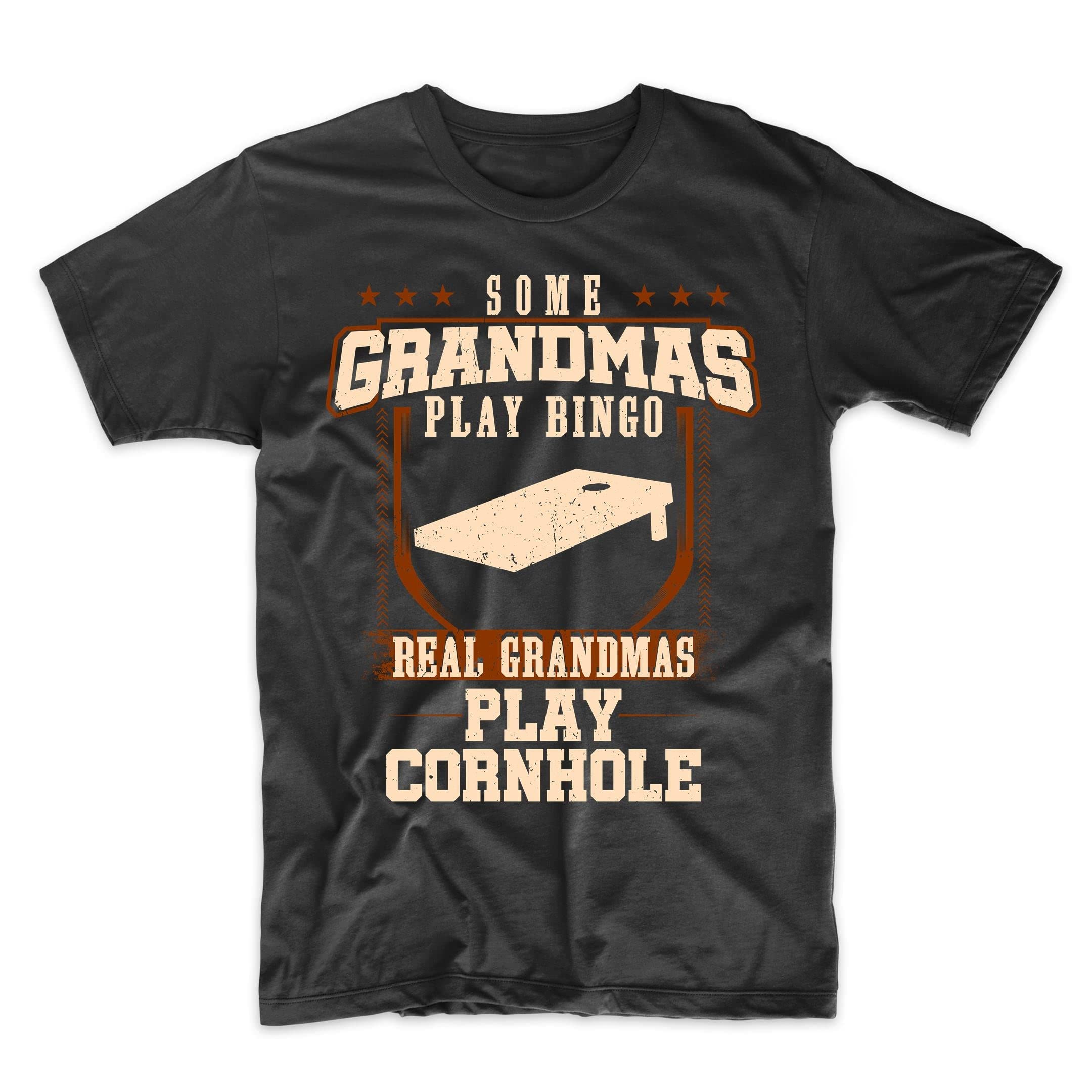 Funny Cornhole Grandma T-Shirt - Bingo vs Cornhole Humor Gift for Active Grandmas - Perfect for Outdoor Games & Family Gatherings