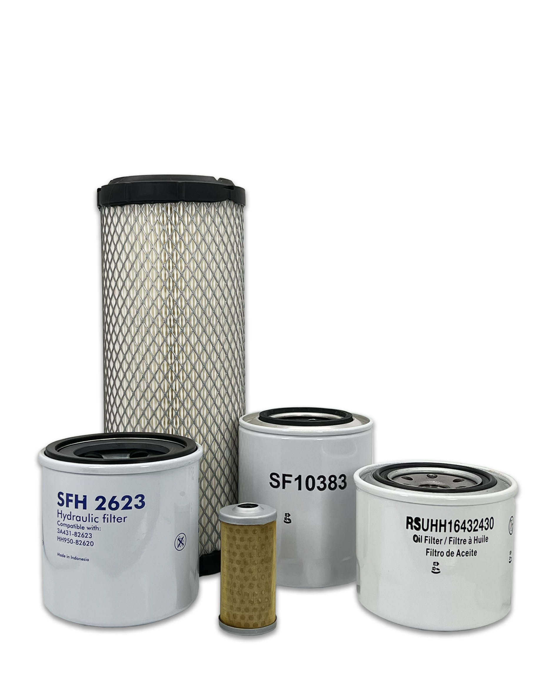 Kubota L3901F Tractor Maintenance Filter Kit - HERO® Replacement Air Oil Fuel Filters for Tractor Engine Care - Perfect for Farm Equipment Maintenance & Field Work