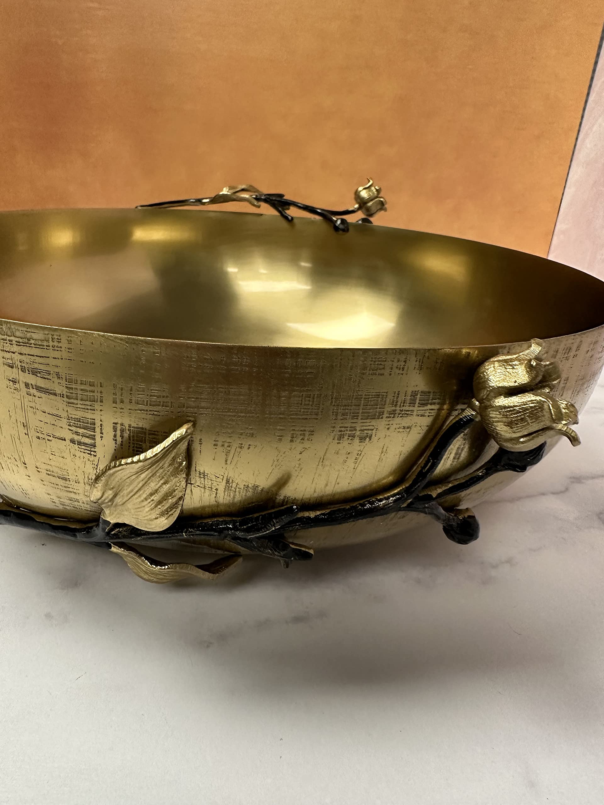 Orchid Flower Serving Bowl - Large Decorative Dish for Fruits, Chips & Popcorn - Kitchen & Party Serveware