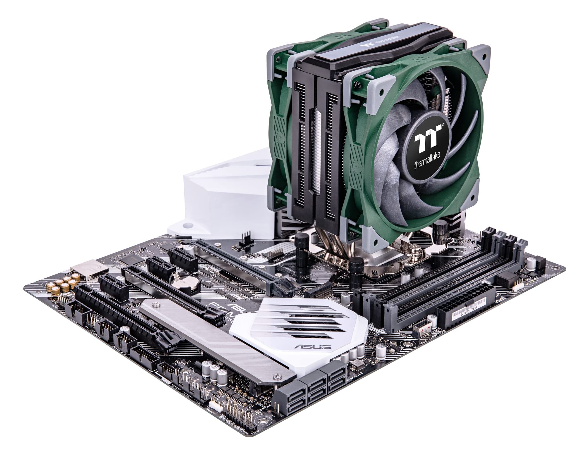 Thermaltake TOUGHAIR 510 Racing Green CPU Air Cooler - High Performance Cooling for Gaming PC, Intel/AMD Processors - Perfect for Overclocking & High-End Gaming Rigs