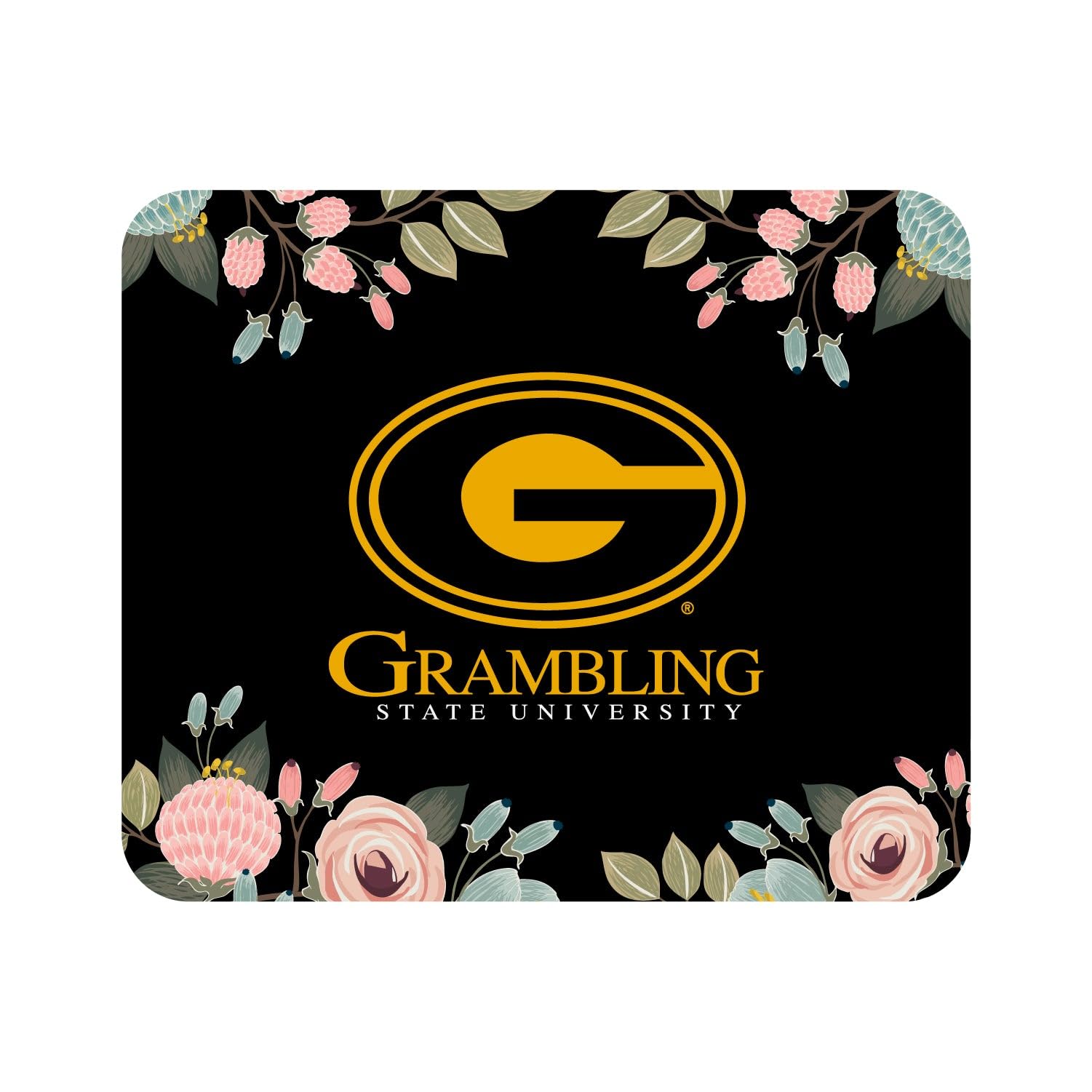 Grambling State University Mouse Pad - Non-Slip Fabric Gaming Mouse Mat with Floral Pink Design for Office, Gaming & Home Use