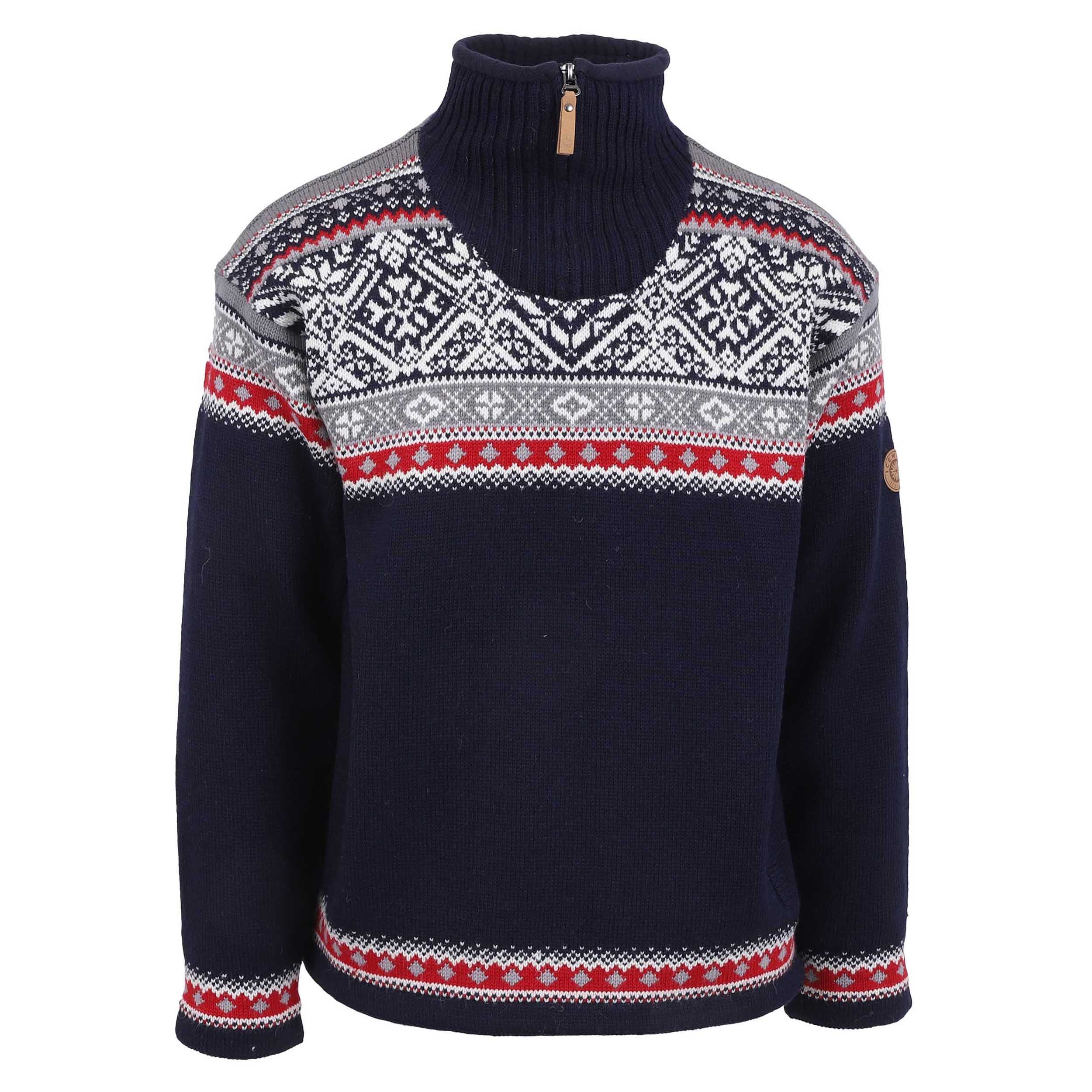 ICEWEAR Bergen Men's Norwegian Wool Lined Sweater - Warm Winter Knit Pullover for Outdoor Activities & Casual Wear