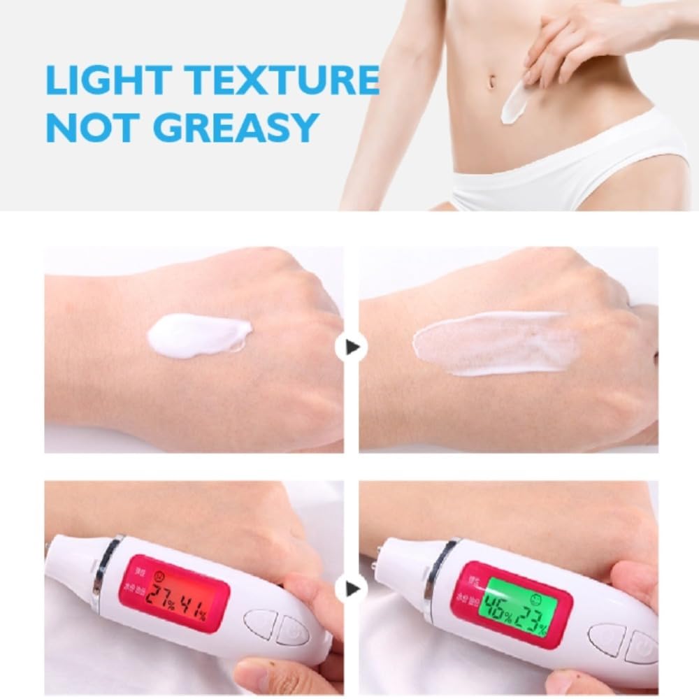 Digital Skin Moisture Tester & Hydration Analyzer - Portable LCD Oil Monitor for Face & Body - Professional Skin Care Tool for Beauty Salon & Home Use - Perfect for Daily Skincare Routine & Spa Treatments (White)