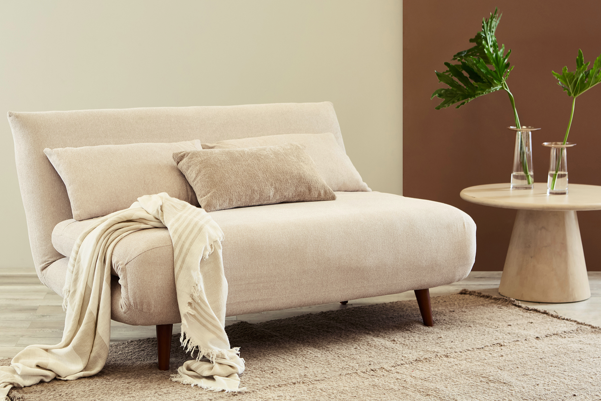 Element 2-Seater Sofa Bed - Convertible Sleeper Couch for Small Spaces | Perfect for Apartments, Guest Rooms & Home Offices