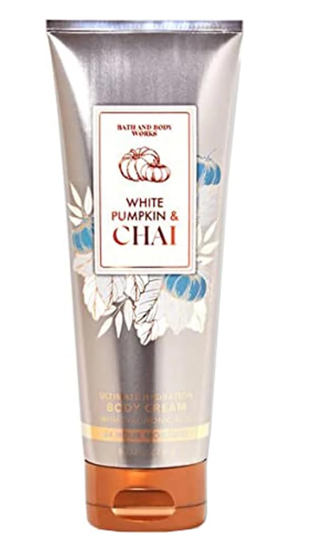 White Pumpkin & Chai Ultra Shea Body Cream - 8 oz Moisturizing Lotion for Dry Skin | Fall & Winter Hydration | Perfect for Spa Nights & Gift Sets