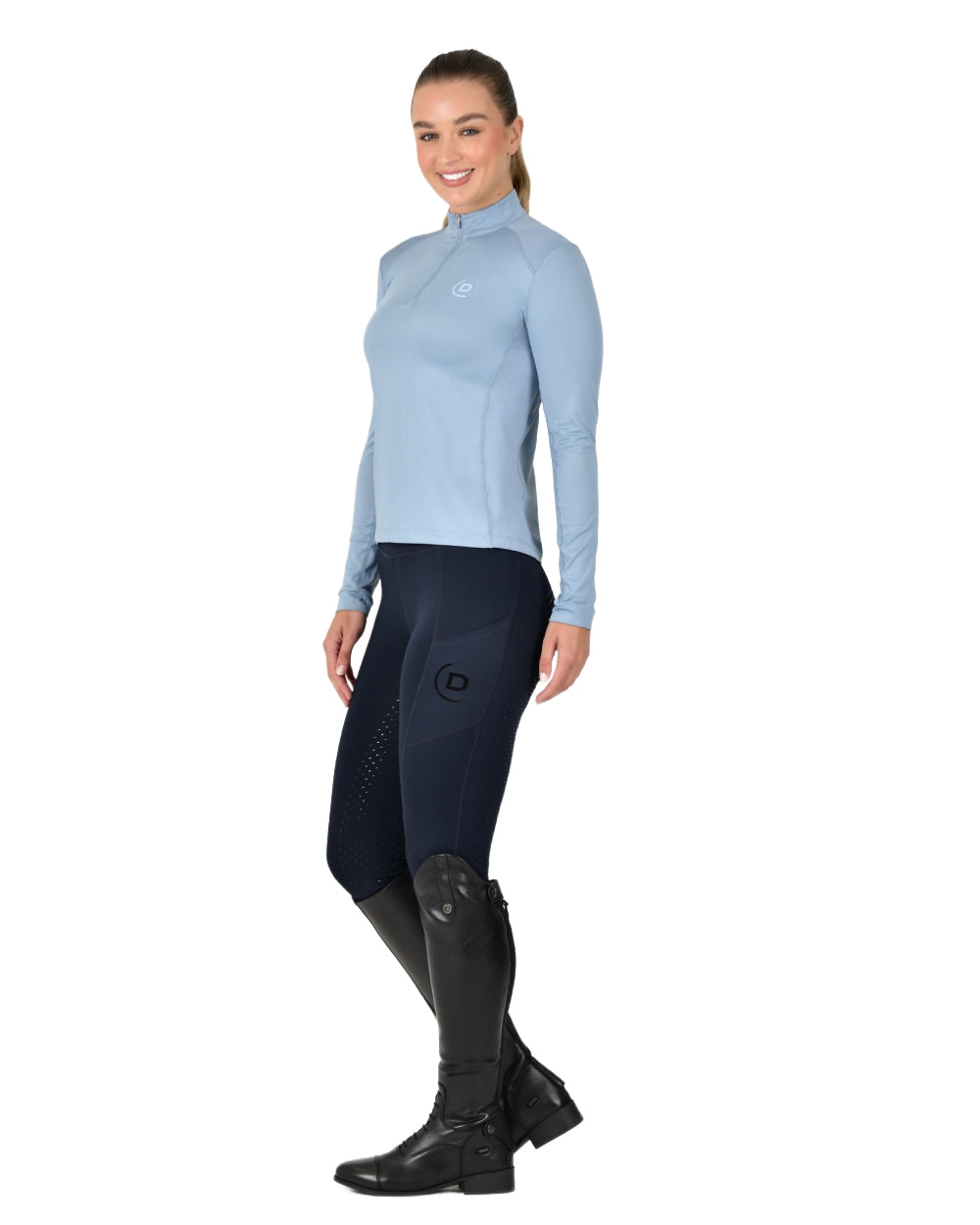 Dublin Women's Breathable Long Sleeve Riding Top - Equestrian Shirt for Horseback Riding & Outdoor Activities - Comfortable & Moisture-Wicking for Training & Competition