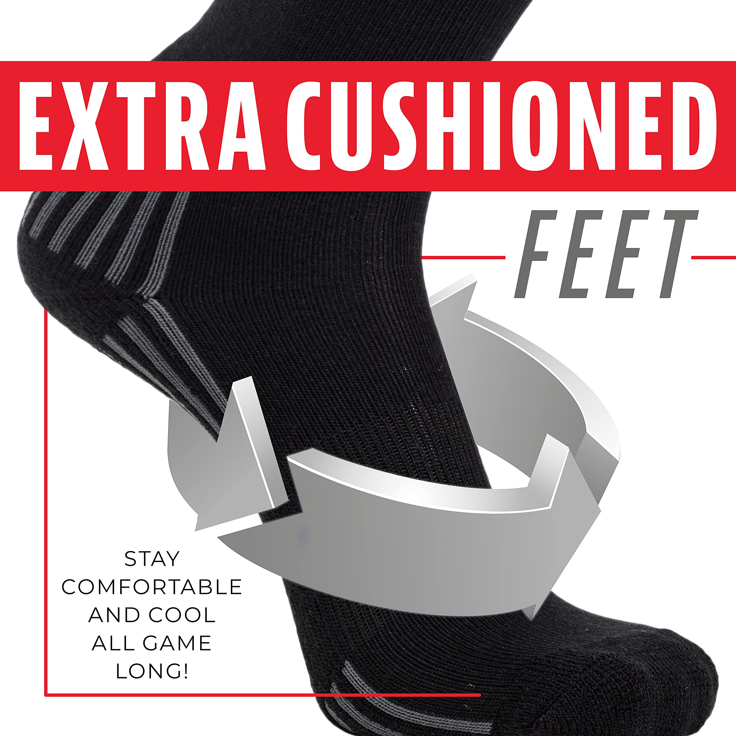 Franklin Sports Youth Baseball & Softball Knee Socks for Kids - Moisture Wicking Athletic Socks for Boys & Girls - Perfect for Baseball Games, Softball Practice & Youth Sports Activities