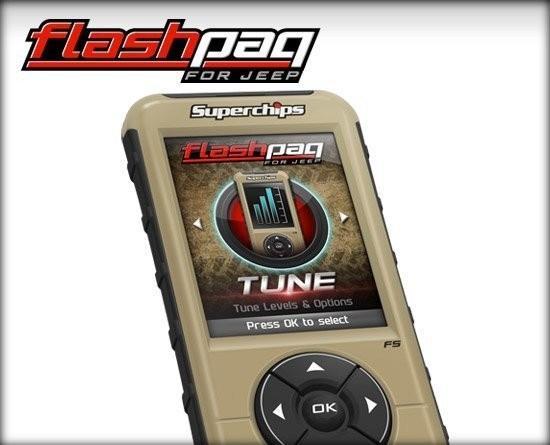 1997-2014 Jeep Flashpaq 3874 Performance Tuner & Diagnostic Tool - Enhance Power, Fuel Economy & Off-Road Performance