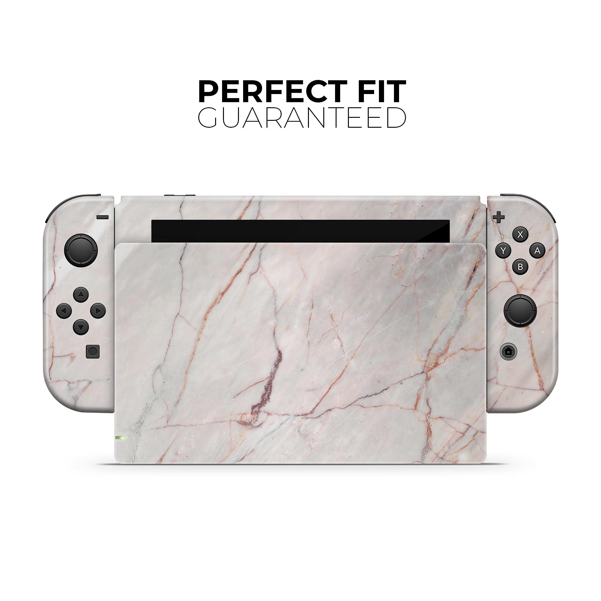 Nintendo Switch Dock Skin Cover - Scratch-Resistant Removable Vinyl Wrap Decal - Slate Marble Design V11 - Perfect for Gaming Setup & Console Protection