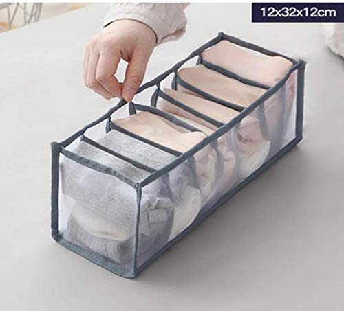 BADASS SHARKS 11-Grid Foldable Drawer Organizer Set of 3 - Socks & Underwear Storage Box, Bra Organizer for Dormitory, Closet & Home Organization | Perfect for College Students, Travel & Small Space Storage