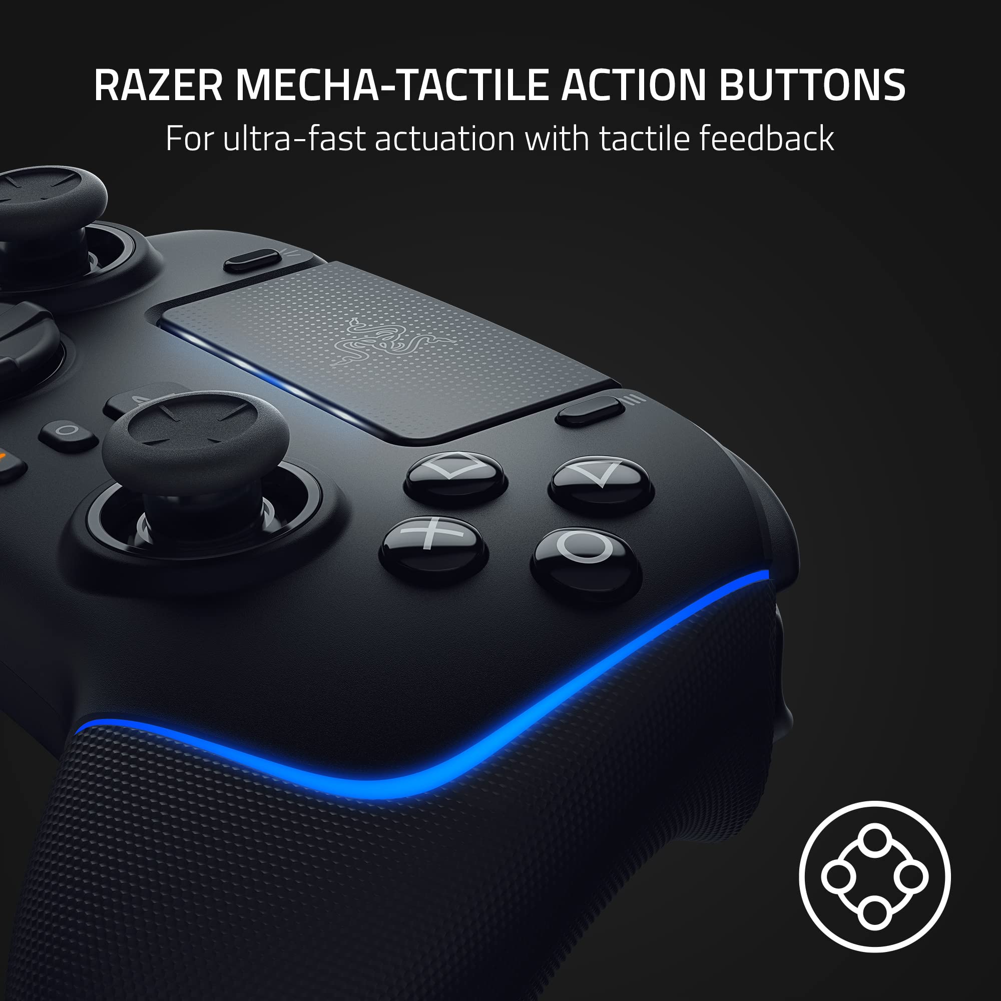 Razer Wolverine V2 Pro Wireless Gaming Controller - Hyperspeed Connection, Mecha-Tactile Buttons, 8-Way D-Pad | Premium PC & Xbox Controller for Competitive Gaming (Renewed, Black) - Perfect for Esports, FPS, and Action Games