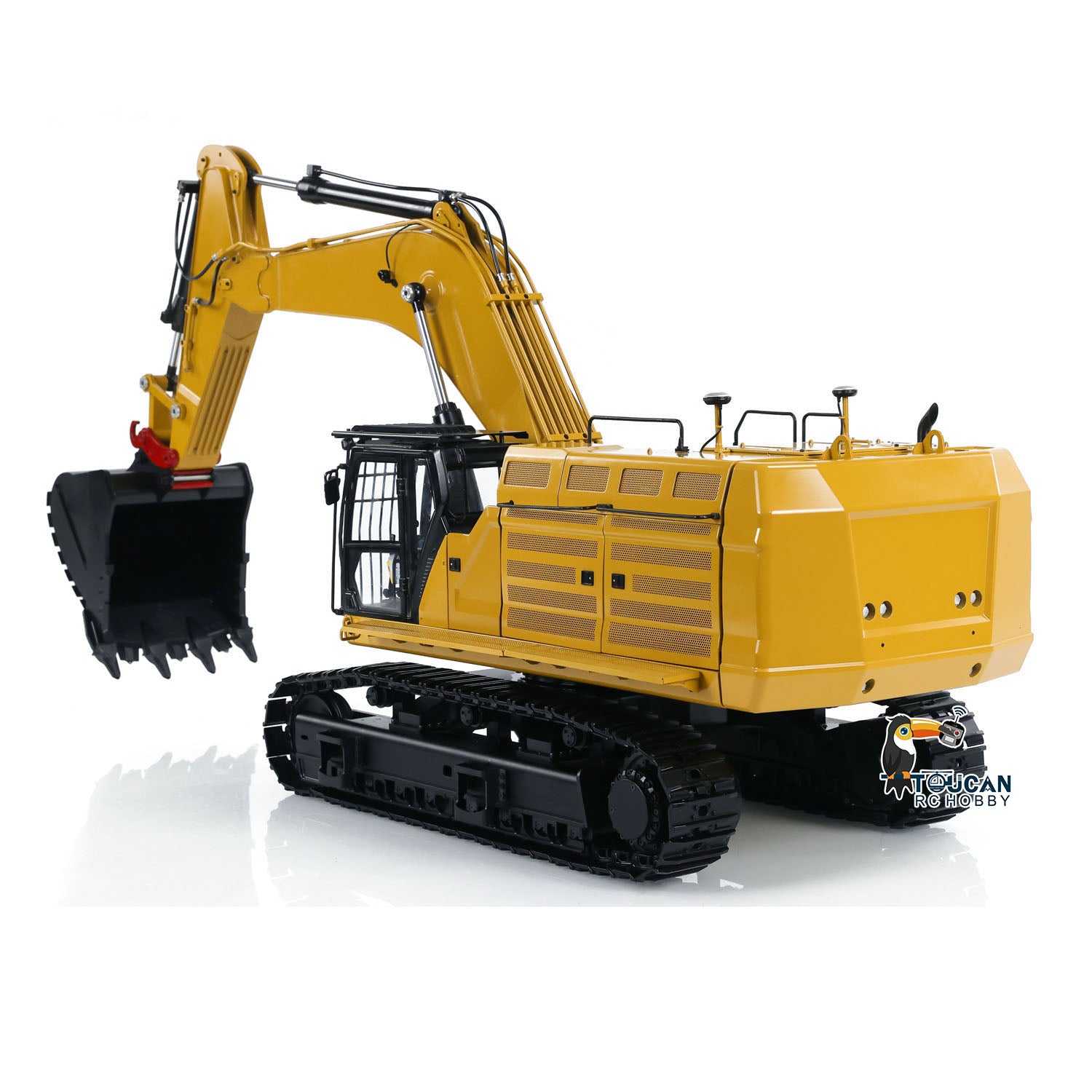 1/14 Scale Metal RC Hydraulic Mining Excavator 374F - Radio Controlled Construction Vehicle with FlySky I6S Transmitter (Pre-Assembled & Painted) - Perfect for Construction Simulation, Mining Play & RC Hobby Enthusiasts