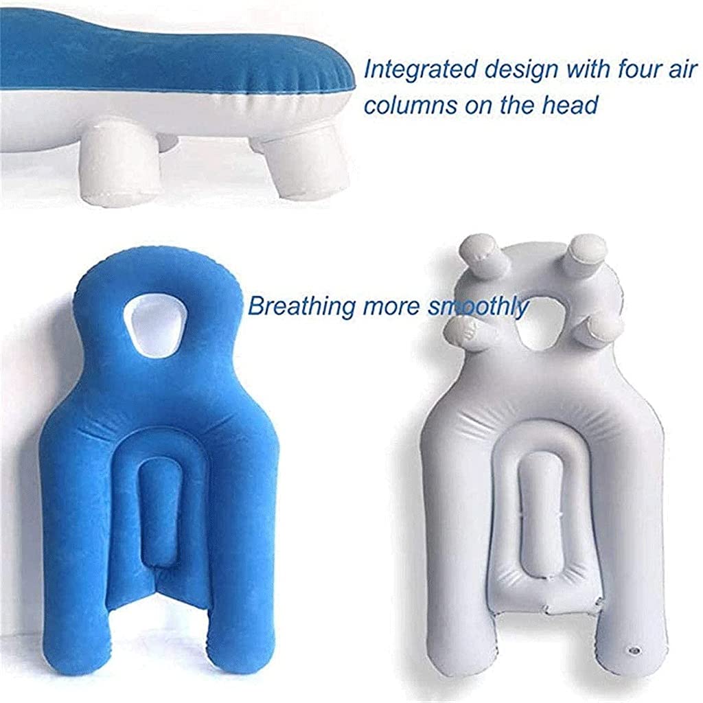 Post-Surgery Face Down Recovery Pillow for Eye Procedures - Inflatable Prone Positioning Pillow for Vitrectomy & Retinal Detachment - Portable Sleeping Aid for Comfortable Healing at Home or Hospital