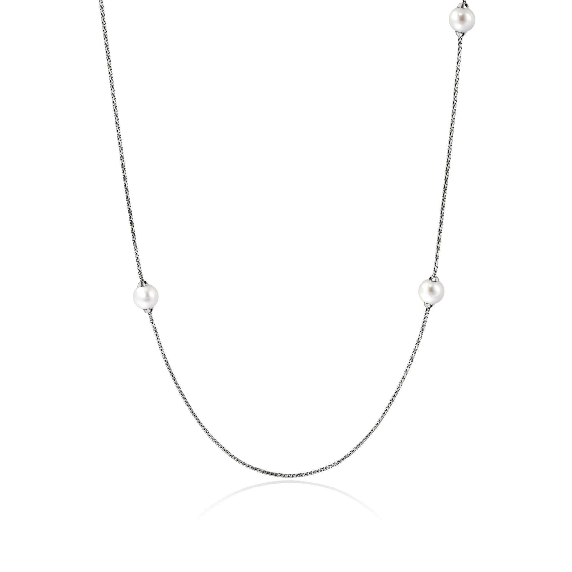 JH Essential Pearl Necklace for Women - Classic White Cultured Pearls Jewelry Gift for Wedding, Anniversary & Special Occasions