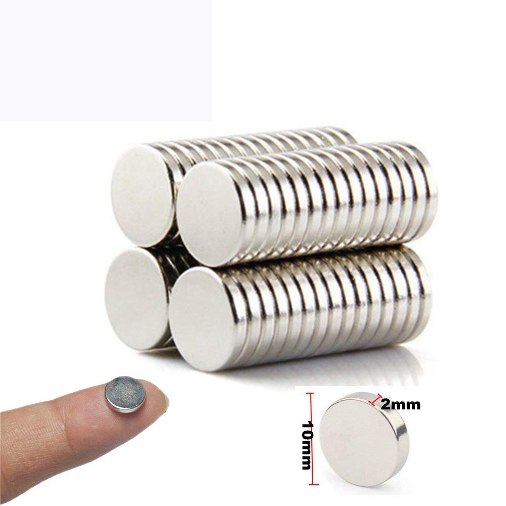 45-Piece 10x2mm Strong Refrigerator Magnets - Multi-Purpose Fridge Magnets for Science Projects, DIY Crafts, Office & Home Organization (Perfect for Whiteboards, Photos, Notes & School Projects)
