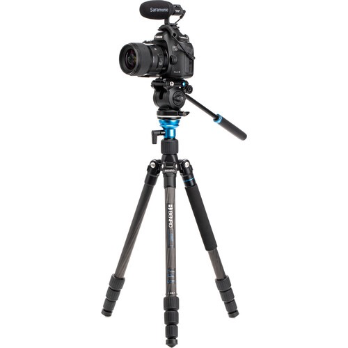 Benro Aero 2 PRO Carbon Fiber Travel Tripod with Twist Locks - Lightweight Video Tripod for DSLR Cameras, Perfect for Travel Photography, Vlogging & Outdoor Shooting