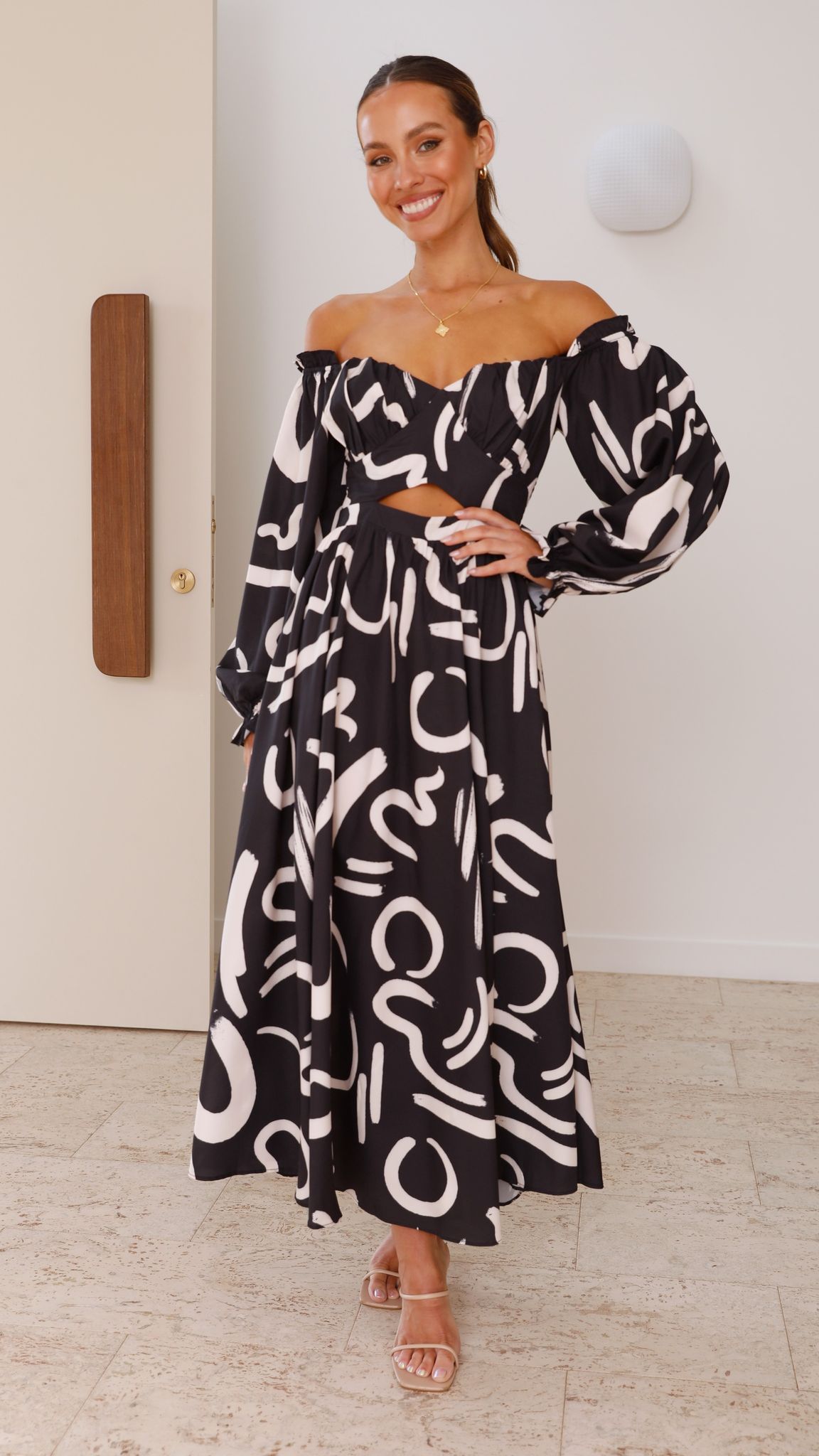 Freya Maxi Dress for Women - Elegant Black Long Flowy Dress for Summer, Beach, Parties & Special Occasions
