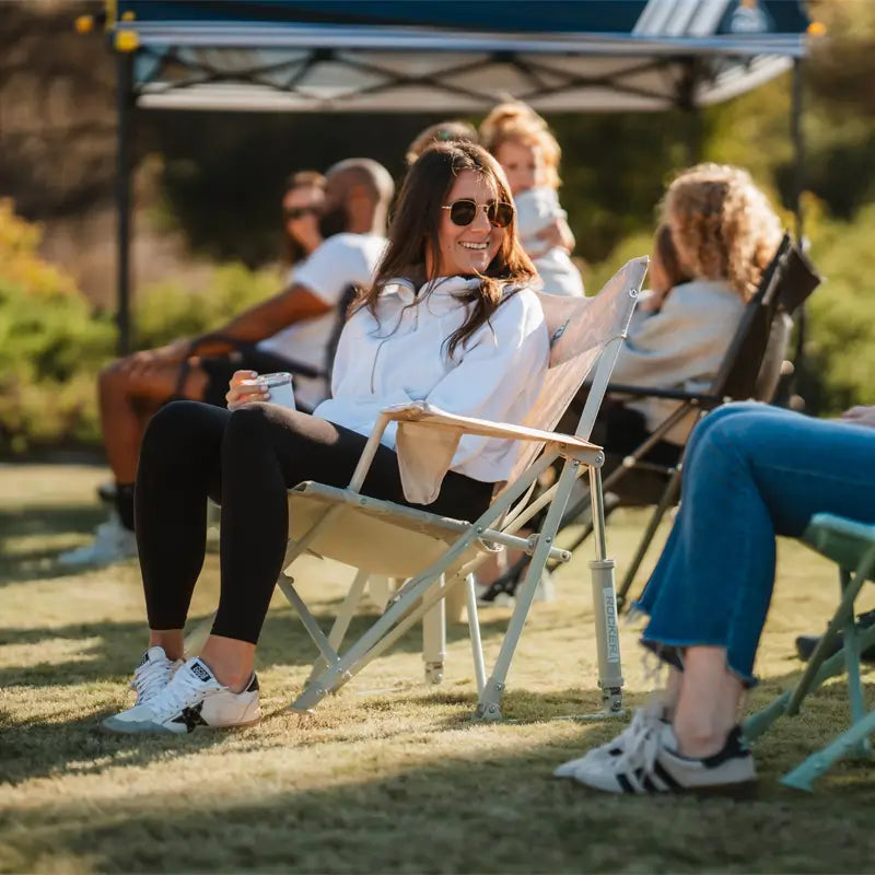 Kickback Rocker™ - Portable Folding Rocking Chair for Outdoor, Camping & Relaxation - Perfect for Patio, Beach, Backyard & Travel