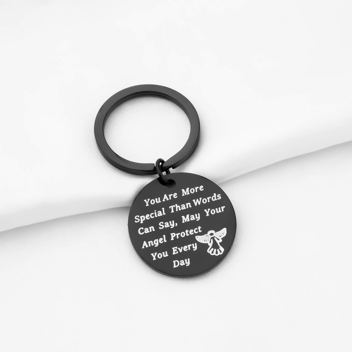 Guardian Angel Keychain for Travel Safety - Thoughtful Gift for New Drivers & Protection While Driving - Perfect for Car Keys & Safe Travel Accessories