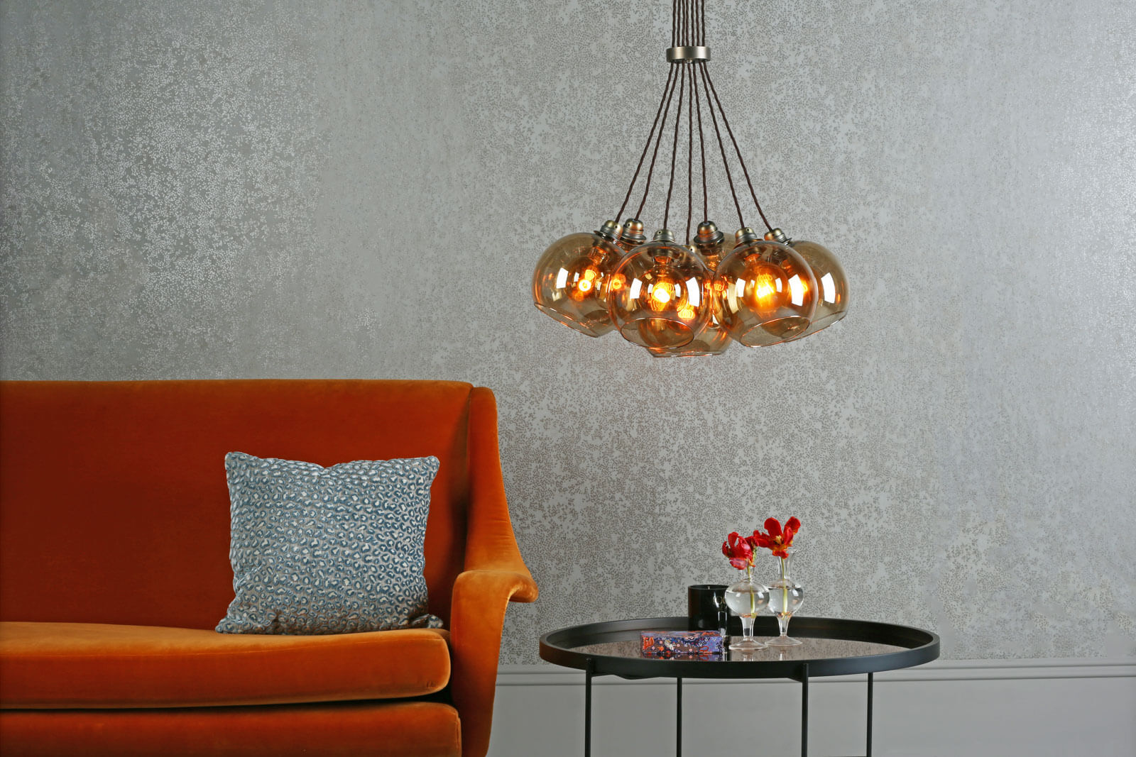 Apollo Seven Modern LED Pendant Light with E27 Socket in Multiple Finishes - Perfect for Dining Room, Kitchen Island & Living Room Lighting